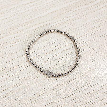 304 Stainless Steel Beads Stretch Bracelets for Women FS-WGC4F34-11-1