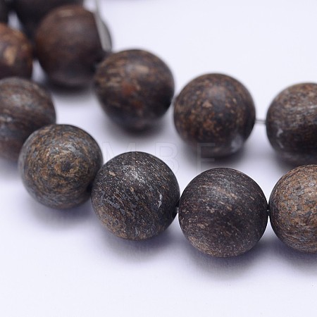 Natural Bronzite Beads Strands G-D745-12mm-1