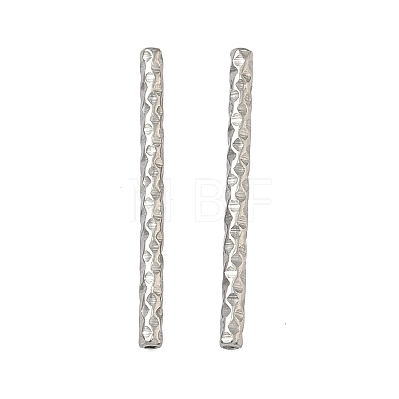 304 Stainless Steel Tube Beads STAS-Z192-07P-06-1