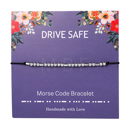 Drive Safe Morse Code Bracelets FS-WG6A0C8-10-1