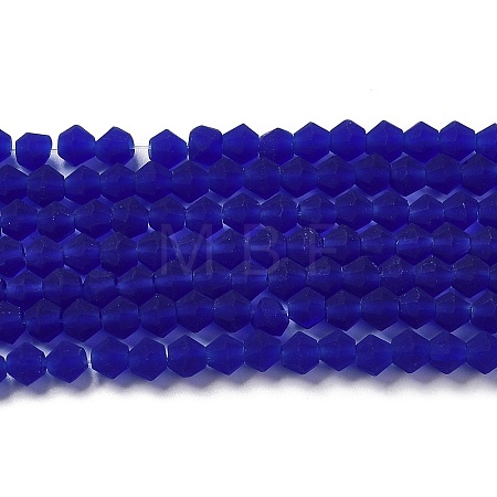 Imitate Austrian Crystal Frosted Glass Beads Strands GLAA-F029-TM2mm-B06-1