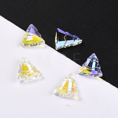 Glass Rhinestone Pendants RGLA-O002-A01-001SI-1