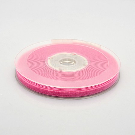 Polyester Velvet Ribbon for Gift Packing and Festival Decoration SRIB-M001-7mm-156-1