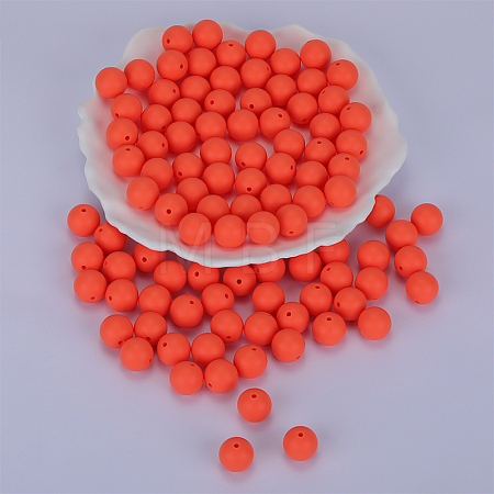 Round Silicone Focal Beads SI-JX0046A-135-1