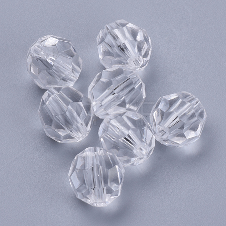 Transparent Acrylic Beads TACR-Q257-6mm-V01-1