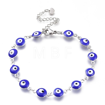 304 Stainless Steel Link Bracelets BJEW-M203-04P-D-1