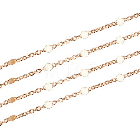 3.28 Feet Brass Link Chains X-CHC-T007-02G-1