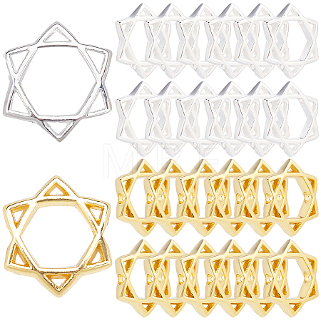 50Pcs Long-Lasting Plated Alloy Bead Frame FIND-SP0002-54-1
