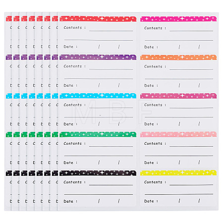 10 Sheets Paper Self Adhesive Stickers DIY-TADJ0001-18-1