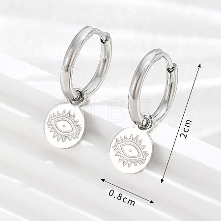 304 Stainless Steel Hoop Earrings WG1DE27-02-1