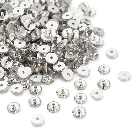 Faceted Transparent Glass Beads GLAA-P075-01D-01-1