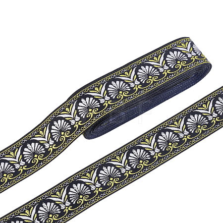 Ethnic Style Polyester Ribbons OCOR-WH0082-544A-1