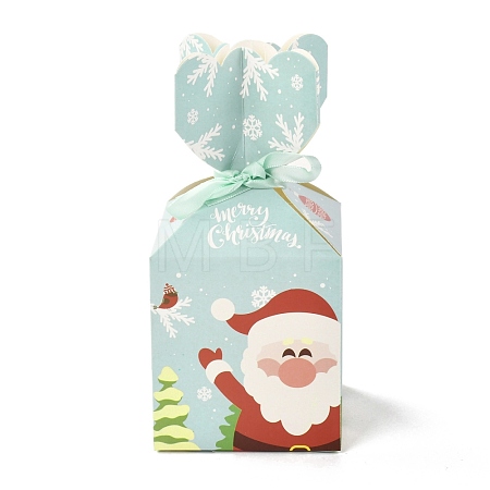 Christmas Theme Paper Fold Gift Boxes CON-G012-03D-1