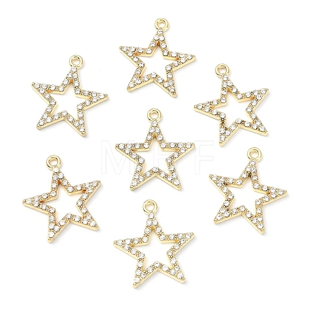 20Pcs Alloy Rhinestone Pendants ALRI-YW0001-26G-1