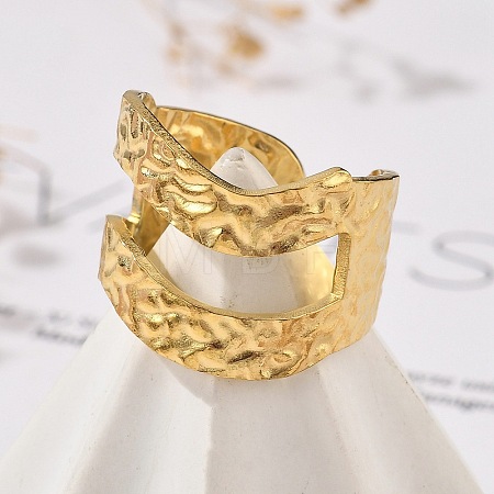 304 Stainless Steel Open Cuff Rings RJEW-R014-02G-02-1