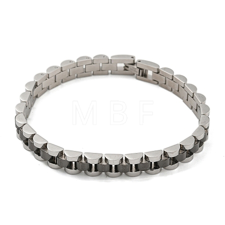 Ion Plating(IP) 304 Stainless Steel Thick Link Chain Bracelet BJEW-G649-10C-A-1