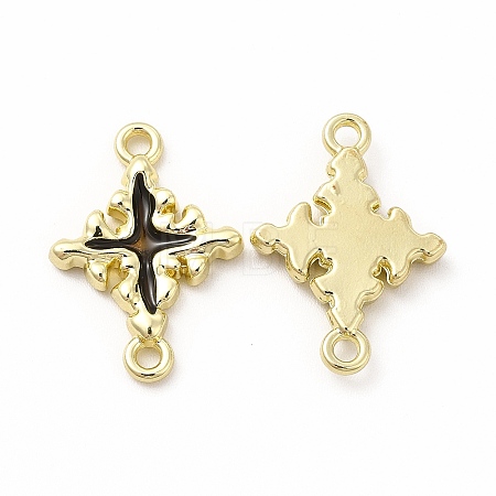Rack Plating Alloy Enamel Connector Charms FIND-G051-02LG-02-1
