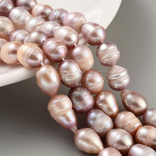 Natural Cultured Freshwater Pearl Beads Strands PEAR-P062-12C-1