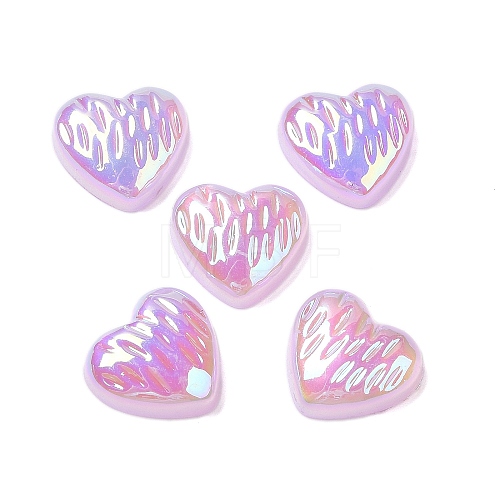 UV Plating Acrylic Cabochons OACR-H121-02F-1