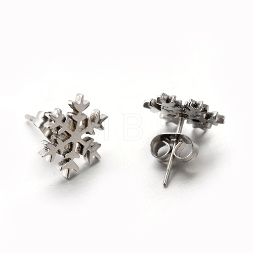 Tarnish Resistant 304 Stainless Steel Ear Studs EJEW-P045-01P-1