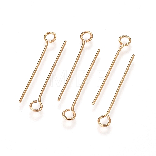 304 Stainless Steel Eye Pins A-STAS-L238-005H-G-1