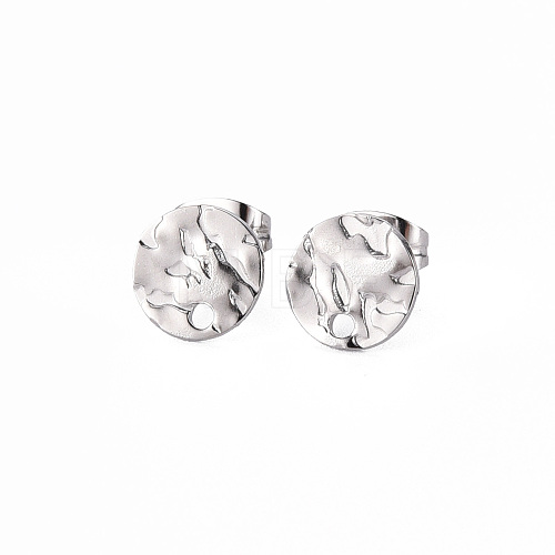 Non-Tarnish 304 Stainless Steel Stud Earring Findings STAS-T052-38A-P-1