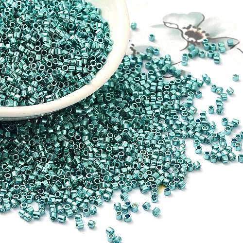 Electroplate Glass Seed Beads SEED-S042-01B-17-1