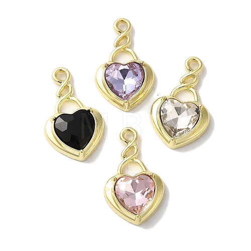 Heart Rack Plating Alloy Pendants FIND-I039-32G-1