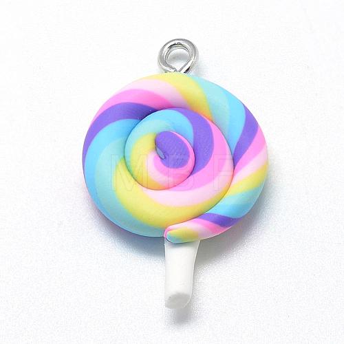 Handmade Polymer Clay Pendants CLAY-Q240-010A-1