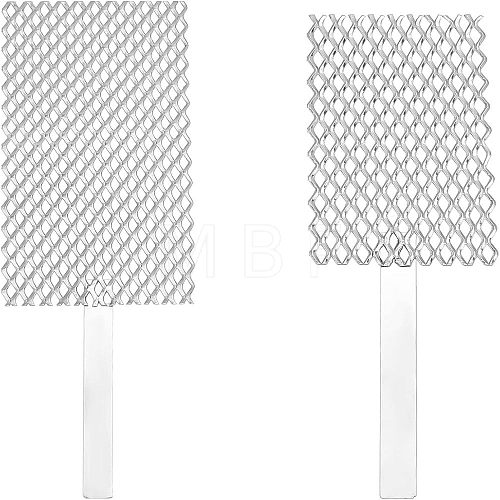 2Pcs 2 Style Platinized Titanium Anode Rhodium Jewelry Plating Tool Mesh TOOL-FH0001-40-1