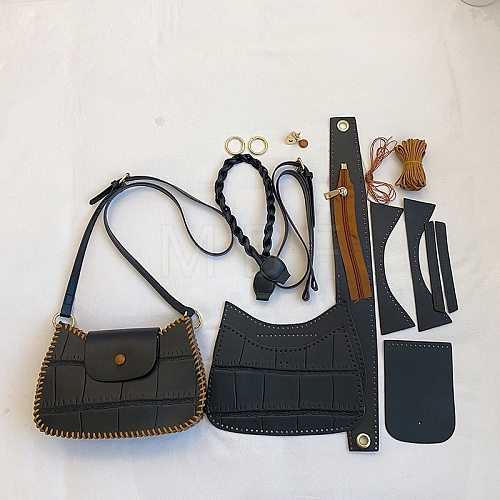 DIY Imitation Leather Crossbody Lady Bag Making Kits PW-WG56265-05-1