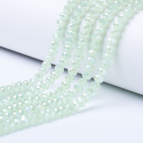 Electroplate Glass Beads Strands EGLA-A044-J3mm-B01-1