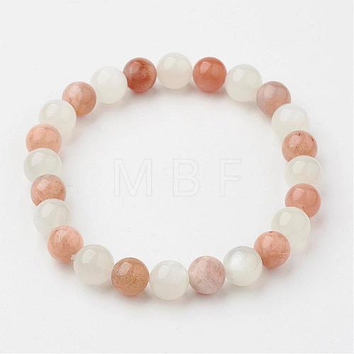 Natural Multi-Moonstone Bracelets BJEW-JB02659-01-1