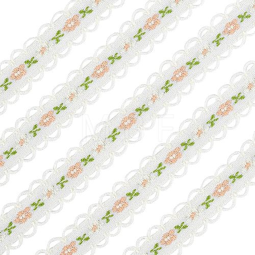 Embroidery Polyester Lace Trim OCOR-WH0033-03B-1