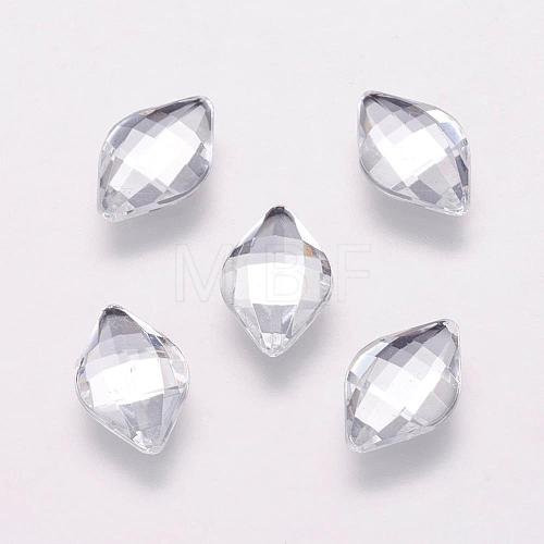 Taiwan Acrylic Rhinestone Cabochons ACRT-G021-11mm-02-1