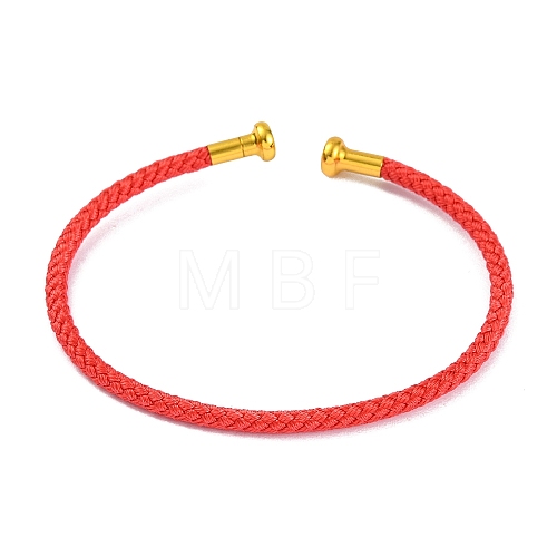 Braided Carbon Steel Wire Bracelet Making MAK-A017-B35-1