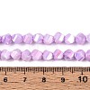 Anti-Tarnish Electroplate Glass Beads Strands GLAA-T025-6mm-14E-2