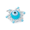 Beaded Star Eye Charms PALLOY-MZ00574-05-3