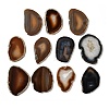 Natural Druzy Agate Slice Cabochons G-F826-E03-1