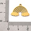 201 Stainless Steel Pendants STAS-U016-05G-3