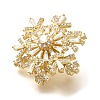 Snowflake Rotatable Brooches for Women JEWB-B023-01G-3