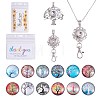 DIY Interchangable Pendant ID Card Holder Necklace Making Kit DIY-SZ0009-80A-1