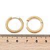 202 Stainless Steel Huggie Hoop Earrings X-EJEW-F111A-18mm-G-5