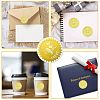 34 Sheets Self Adhesive Gold Foil Embossed Stickers DIY-WH0509-052-4