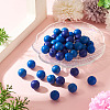 45Pcs 3 Colors Round Silicone Focal Beads SIL-TAD0001-01B-5