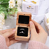 Wooden Jewelry Storage Magnetic Gift Case CON-WH0095-79A-3