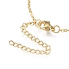 Brass Micro Pave Clear Cubic Zirconia Pendant Necklaces NJEW-R256-06-5