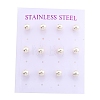 Plastic Imitation Pearl Stud Earrings STAS-D0001-03-G-A-3