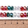 Electroplate Transparent Glass Beads Strands EGLA-N022-16A-A03-4