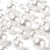 600Pcs No Hole ABS Plastic Imitation Pearl Round Beads MACR-LS0001-04-4